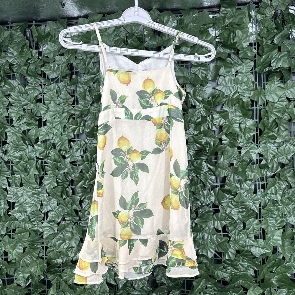 NWT Luxury Girls Size 8-9 Year Old Summer Spring Lemon Dress - Picture 6 of 8